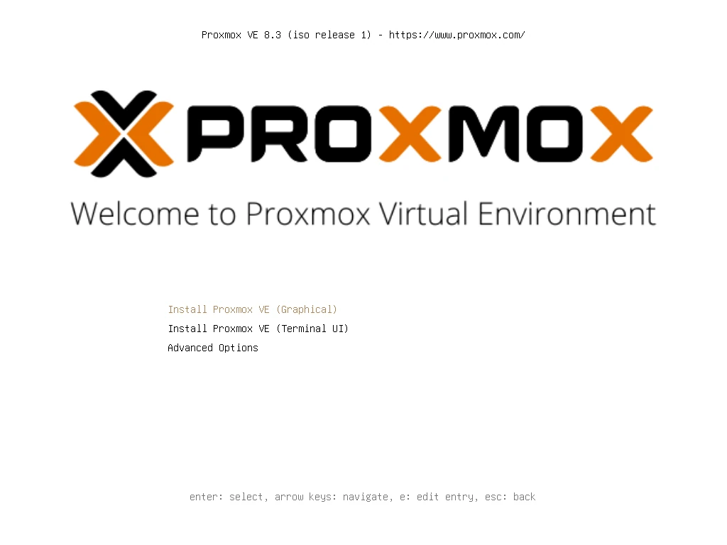 Proxmox VEインストーラー
